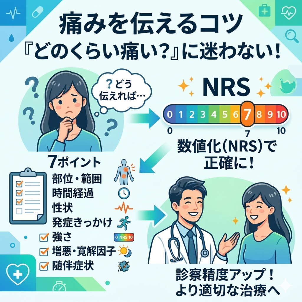 診察で「痛み」を先生に上手に伝える方法｜世田谷区の整形外科